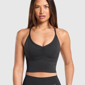 Gymshark Elevate Longline Sports Bra in Black